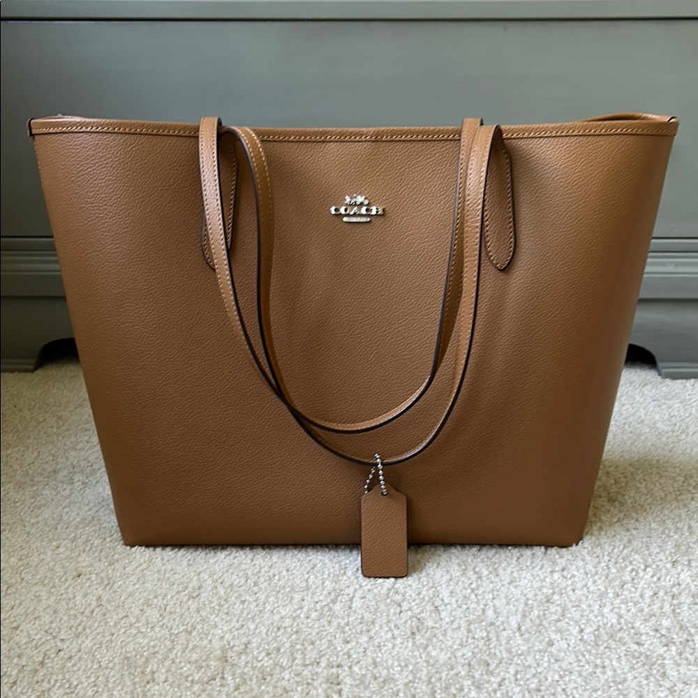 Coach Brown Leather Tote Bag